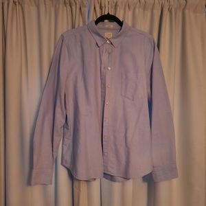 J Crew Light Blue Woman's Shirt, Size XL